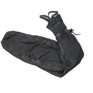 Free People NWOT Distressed Black Wide Leg Jumper Size XS